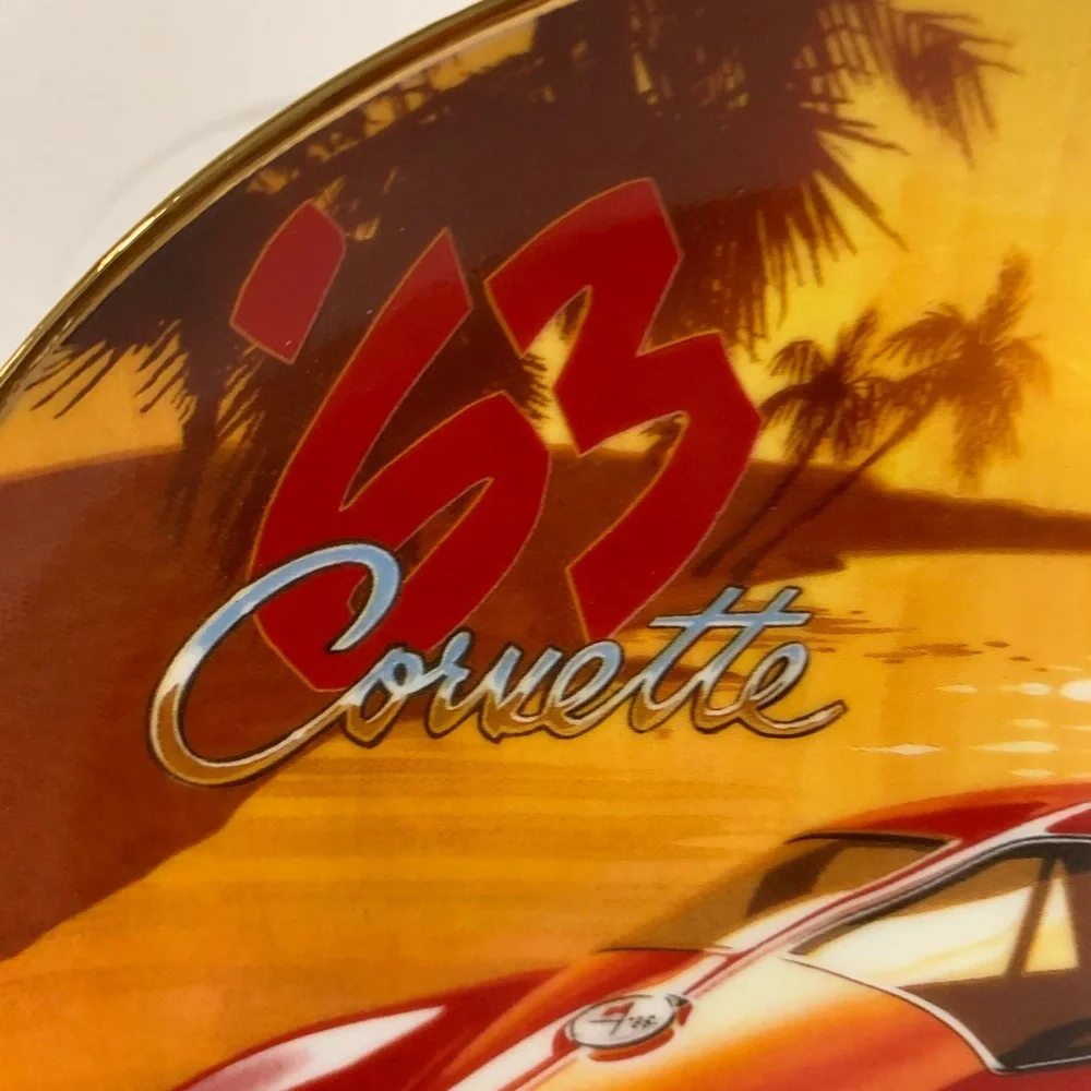 Franklin Mint 1963 Corvette Sting Ray Plate # JB5415
